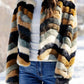 Fabulous Furs - Desert Chevron Faux Fur Jacket