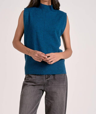 Elan - Mock Neck Sleeveless Sweater