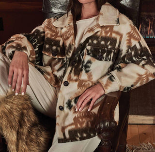 Elan - Aztec Print Coat