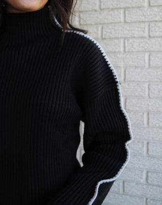 Elan - Contrast Stitch Sweater