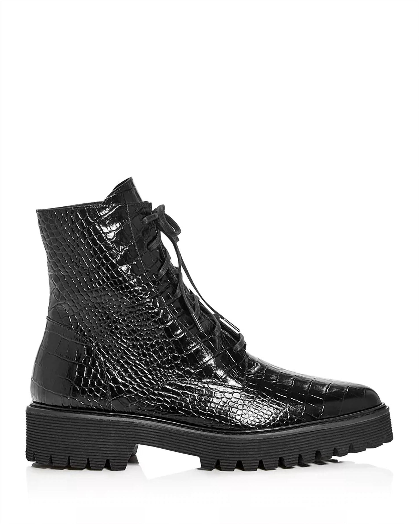 Freda Salvador - Women's Emi Croc-embossed Platform Booties