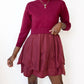 Baevely By Wellmade - Mary 3/4 Sleeve Mini Sweater Dress