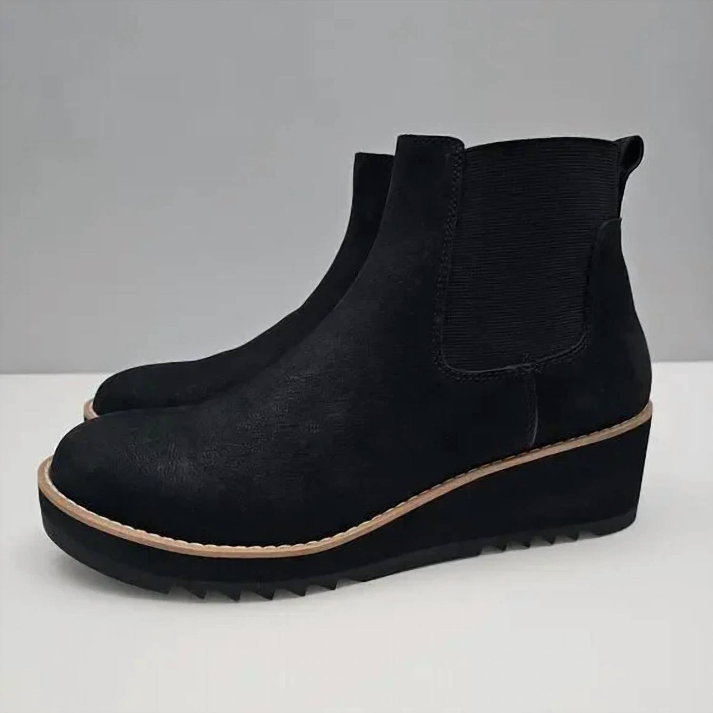 Eileen Fisher - Chelsea Suede Wedge Boots