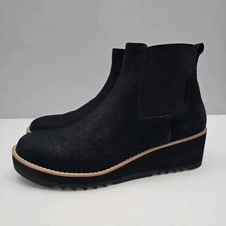 Eileen Fisher - Chelsea Suede Wedge Boots