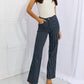 Judy Blue - High Waist Tummy Control Striped Straight Trouser Jeans