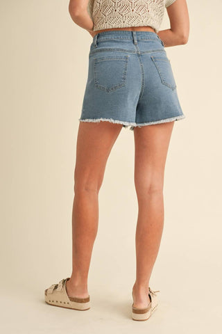 Anniewear - Denim Blossom Shorts