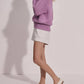 Varley - Tara Pointelle Half Zip Smoky Grape