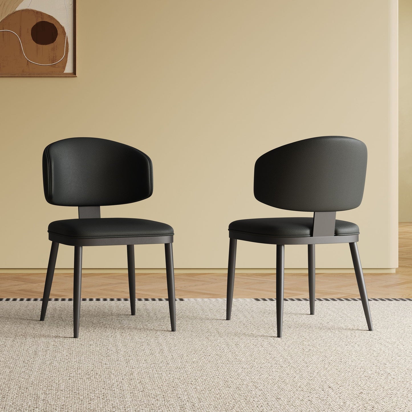 Modern Rectangular Dining Table For 6 With Chairs