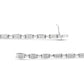 14K White Gold 2.0 Cttw Princess Cut Invisible Set Diamond Rectangular Link Bracelet (I-J Color, I1-I2 Clarity) - 7.25"