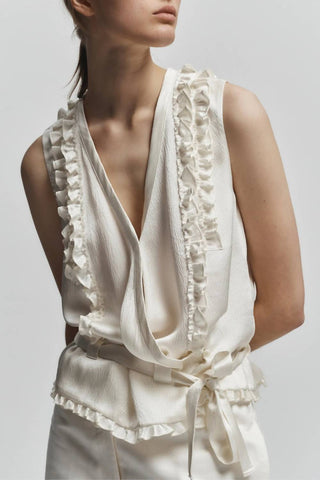 Saint Art - Women's Ryan Silk Wrap Top