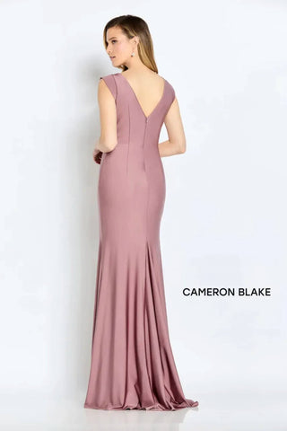 Cameron Blake - Sleeveless Jersey Sheath Gown