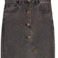 Recollection Brand - Women's Button Front Stretch Denim Midi Skirt