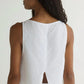Bella Dahl - Sleeveless Boat Neck Split Back Top
