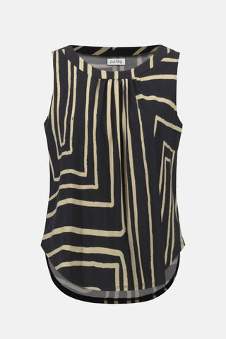 Joseph Ribkoff - Silky Knit Geometric Print Sleeveless Top