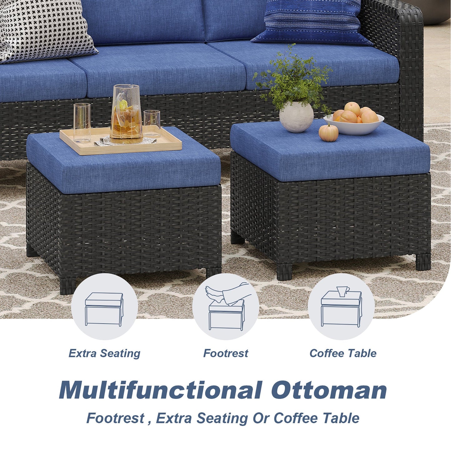 TL A Three-Seater Sofa and Outdoor Seating Set