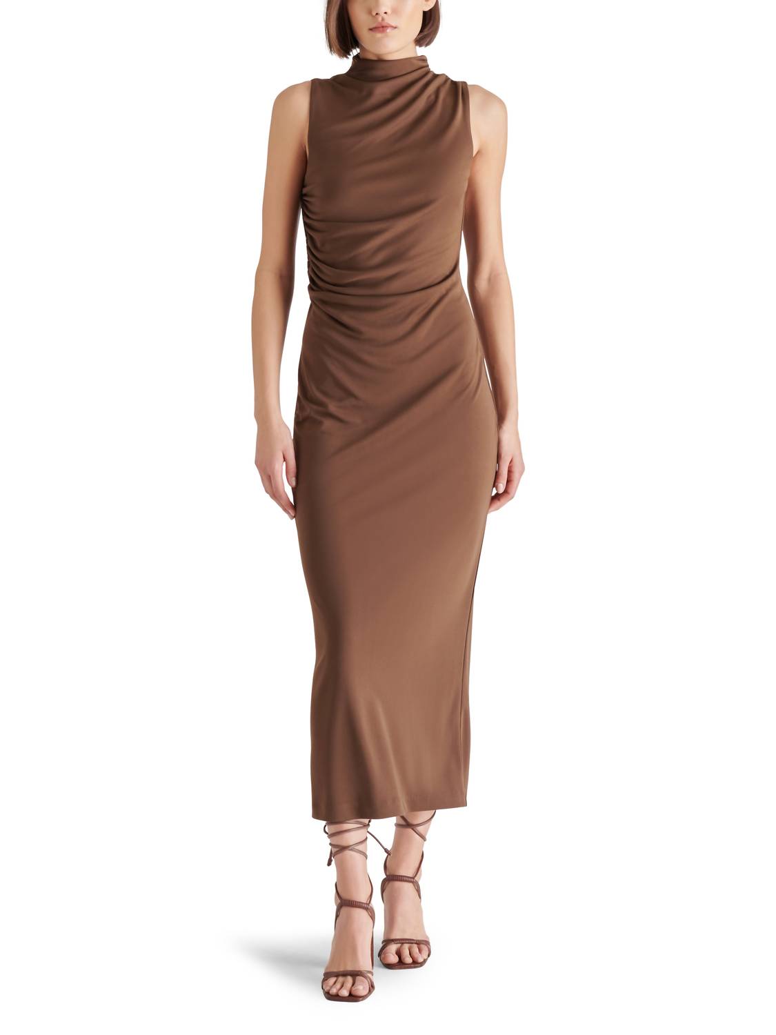 Steve Madden - Mo Funnel Neck Matte Jersey Dress