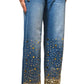 Blue B - Sequin Straight Leg Jeans