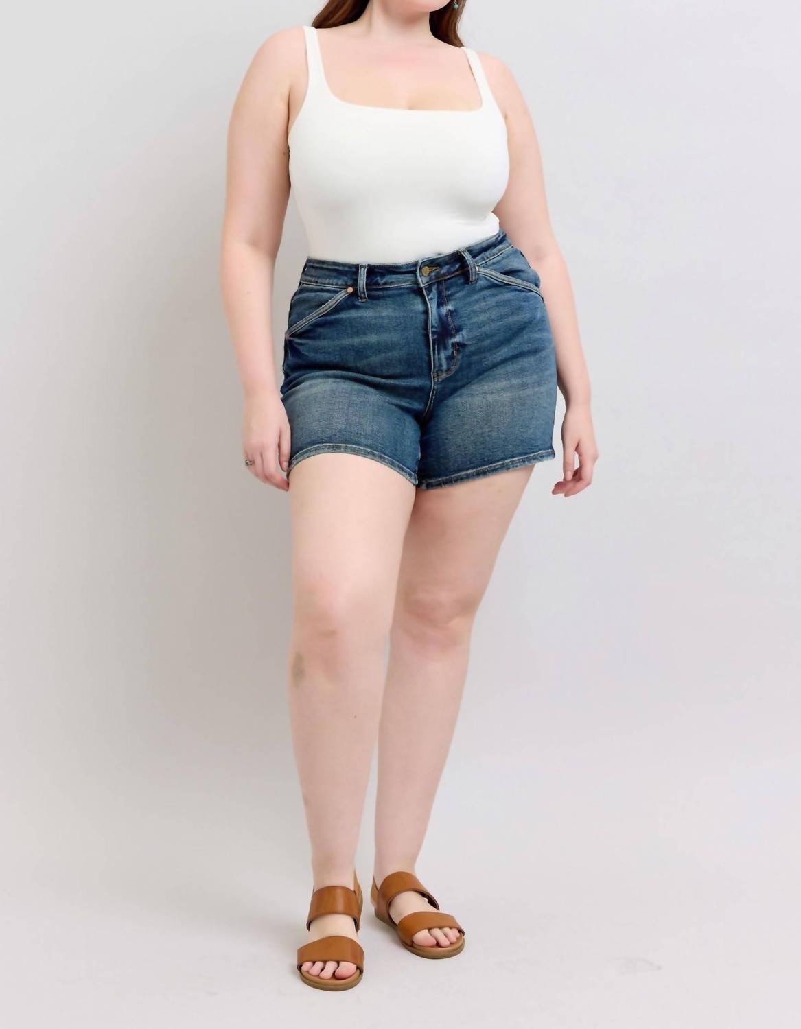 Judy Blue - High Waist Shield Back Pocket Denim Short