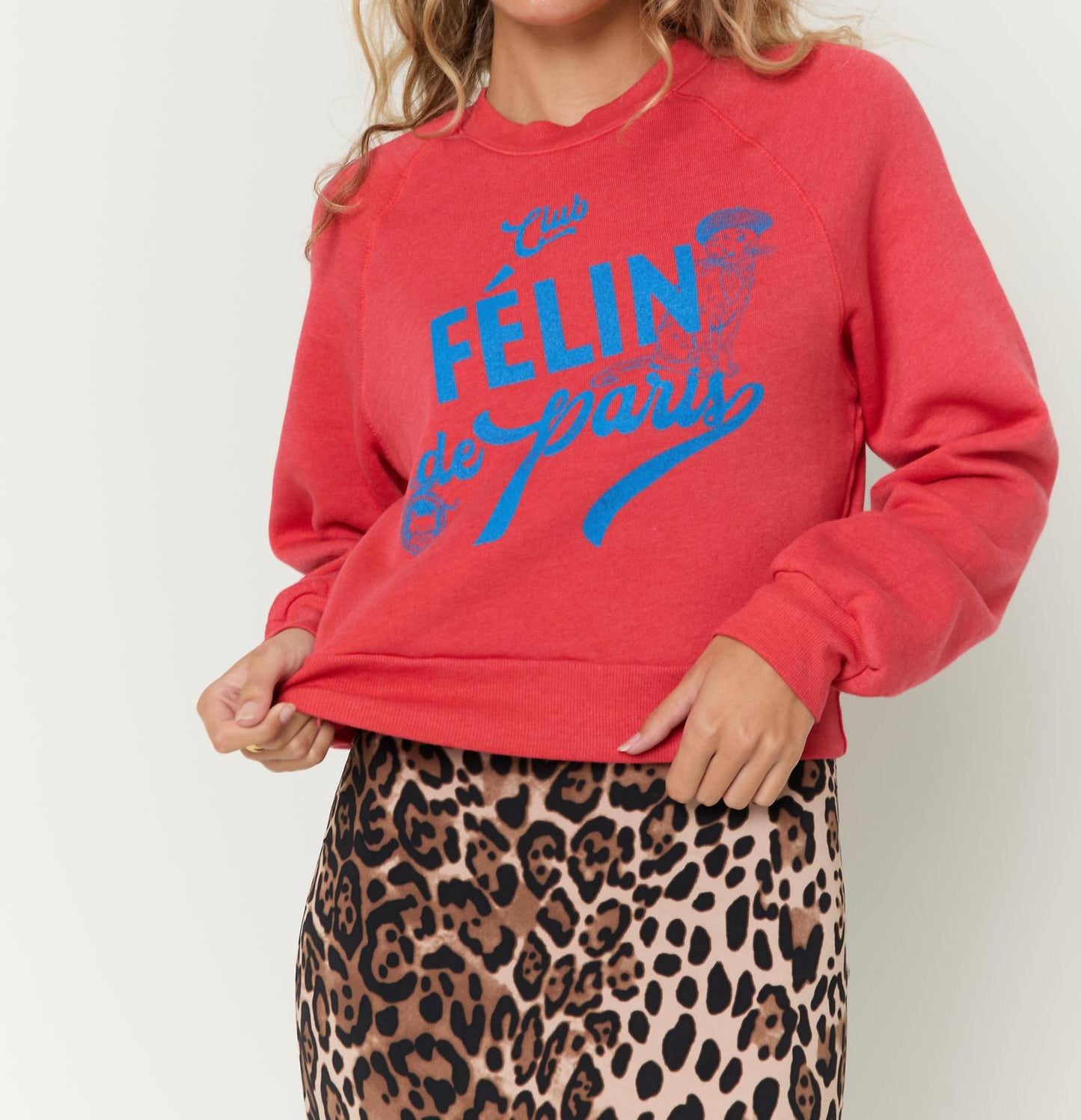 Project Social T - Felin De Paris Shrunken Sweatshirt