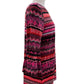 Multiples - Flounce Sleeve Chevron Print Top
