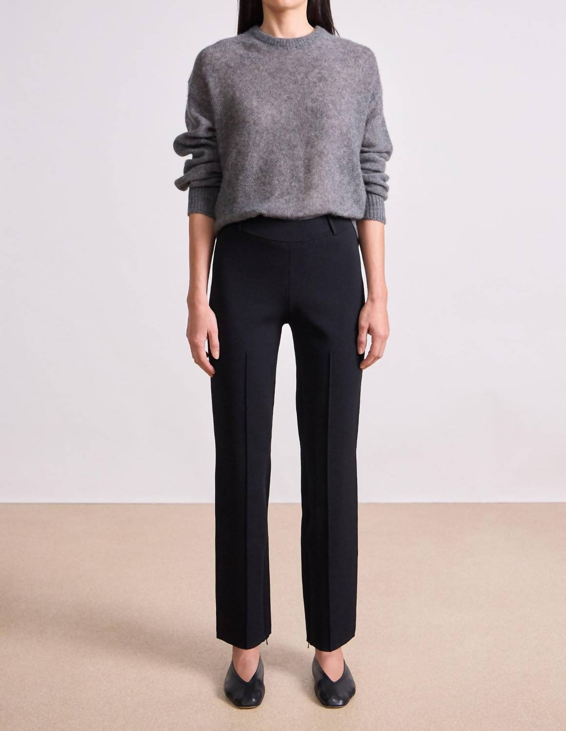 Apiece Apart - Straight Pull On Zipper Pants