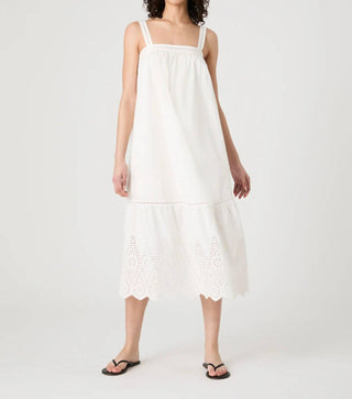 French Connection - Cotton Square Neck Midi Dress
