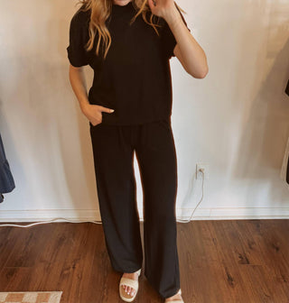 Burgundy Apparel - Women's The Layne Ribbed Set