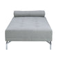 Quenti Velvet Sofa Bed With Pillow - Gray