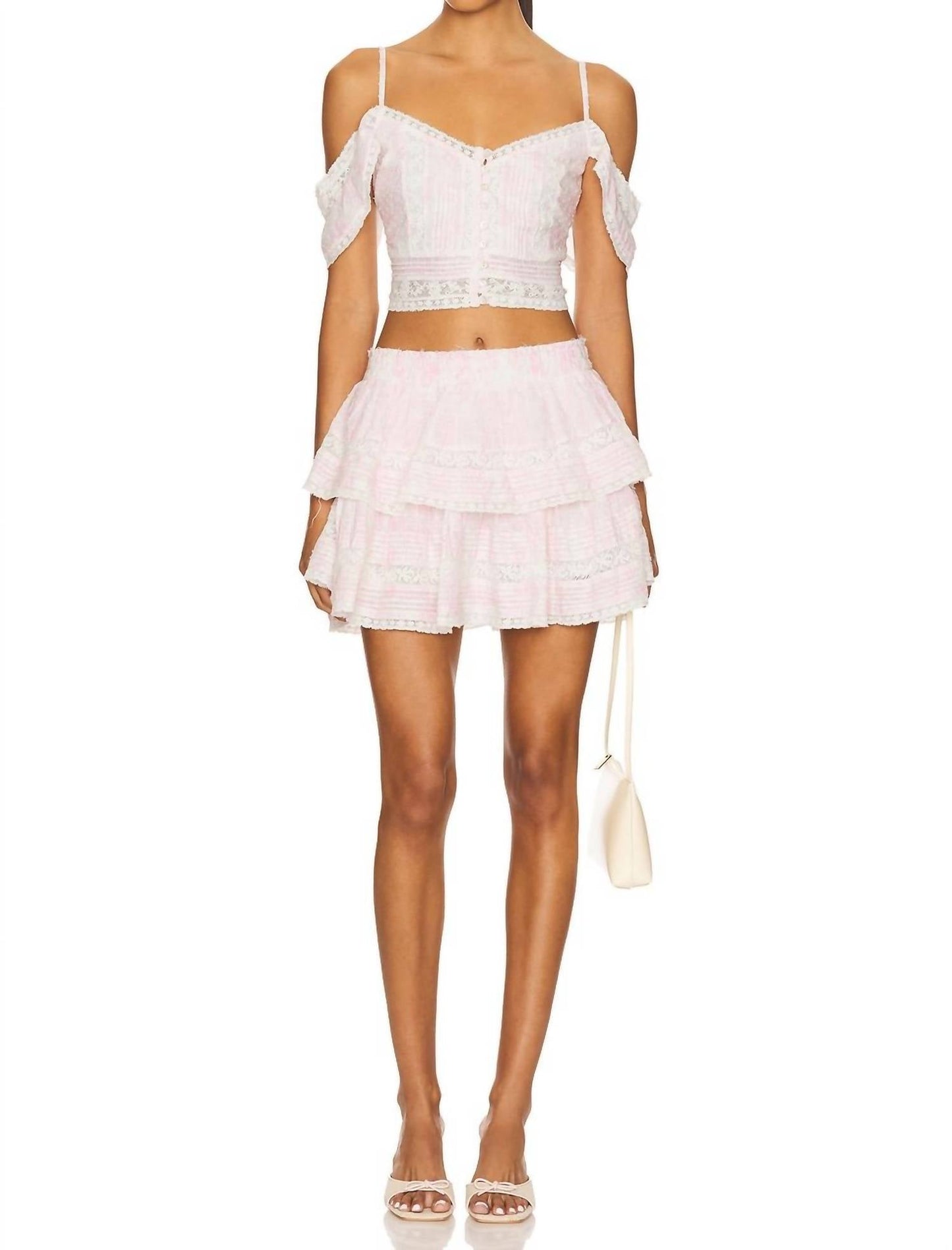 Loveshackfancy - Ruffle Pleated Mini Skirt