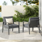 Modern Lounge Chair With Rope Accents And Cushions