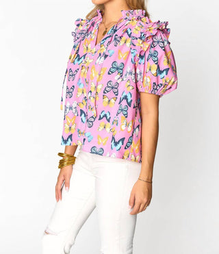 Buddylove - "Come Fly with Me" Butterfly Blouse