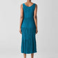 Eileen Fisher - CRUSHED SILK TIERED DRESS
