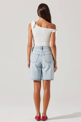 Astr - Lora Textured Off Shoulder Top