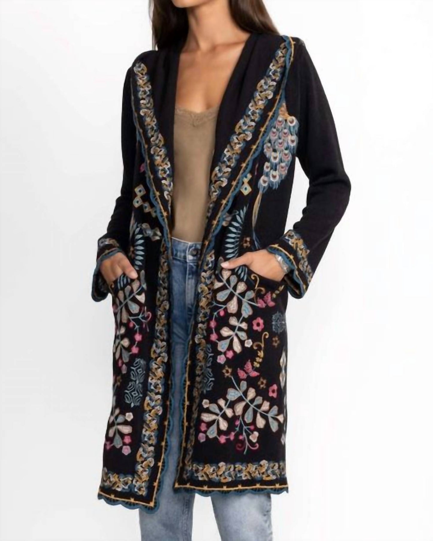 Johnny Was - BIYA SCALLOPED DUSTER SWEATER