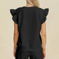 Double Take - Ruffle Sleeve Top And Short Set
