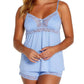 Twelve Eighty Eight - Eva Spaghetti Strap Camisole, Boxer Pajama Set