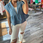&Merci - Denim Babydoll Top