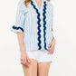 Thml - Nautical Ric-rac Striped Top