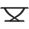 Console Table With Cross Leg Base and Reinforced Support Plate