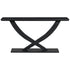 Console Table With Cross Leg Base and Reinforced Support Plate