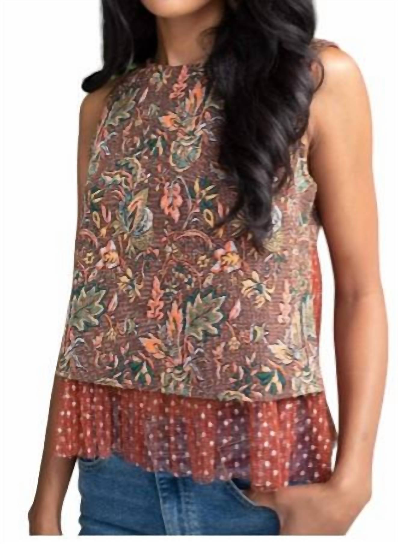 Eva Franco - Jacquard Sleeveless Top