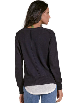 Elan - V Neck Layered Sweater