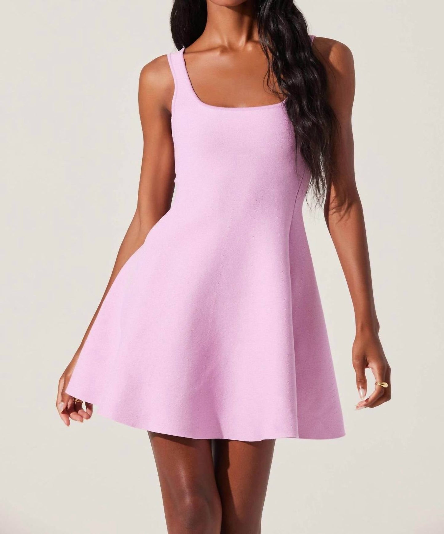 Astr - Lucile Mini Sweater Skater Dress
