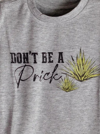 2Flyco - Kid's Don't Be A Prick Tee, Gray