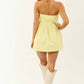 Le Lis - Strapless Pleated Mini Dress