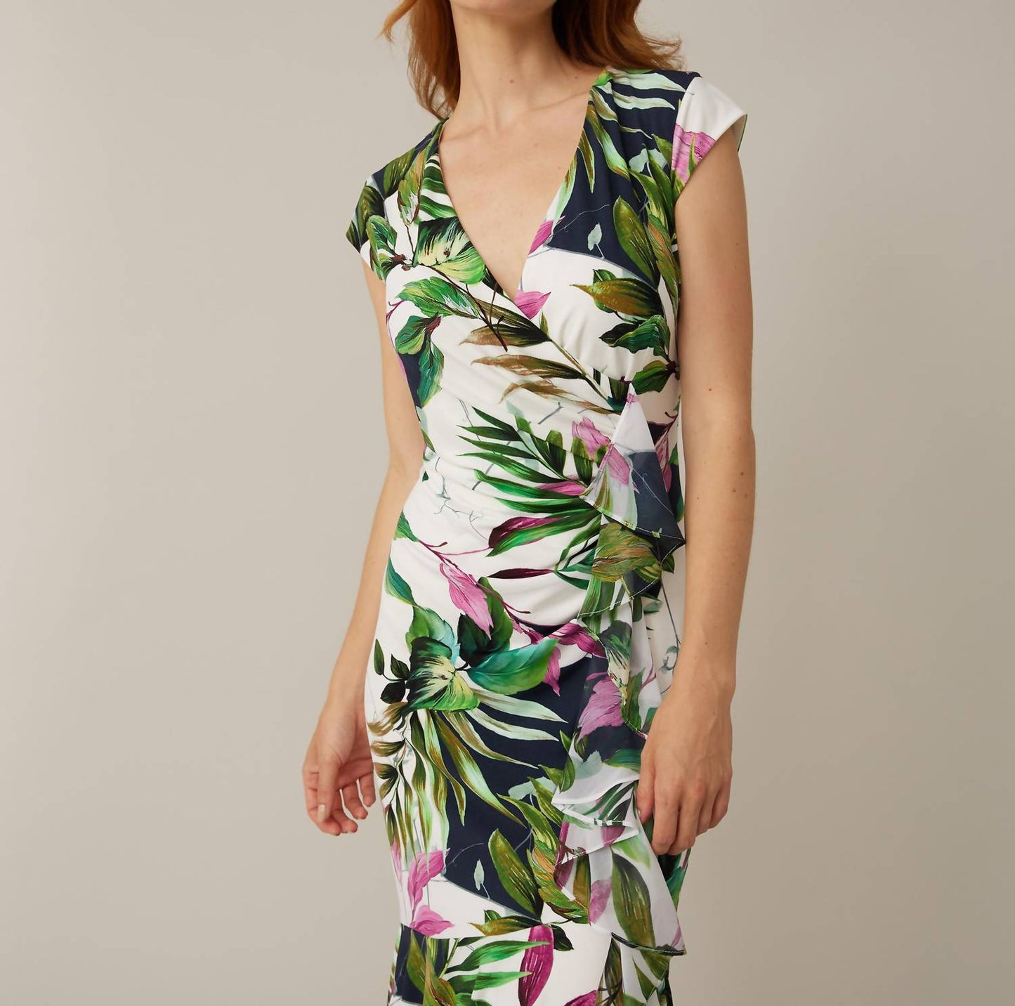 Joseph Ribkoff - Tropical Wrap Dress