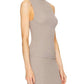 Enza Costa - Puckered Sleeveless Hi-Neck Top