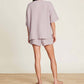 Barefoot Dreams - MALIBU COLLECTION SUN SOAKED CRINKLE COTTON TEE & SHORT SET