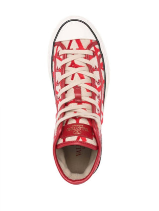 Valentino Garavani - Men's Toile Iconographe Flocked Sneakers
