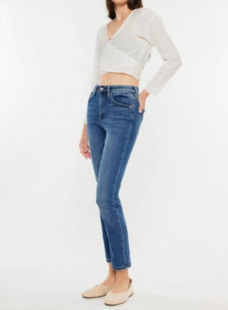 Kancan - High Rise Slim Straight Jeans